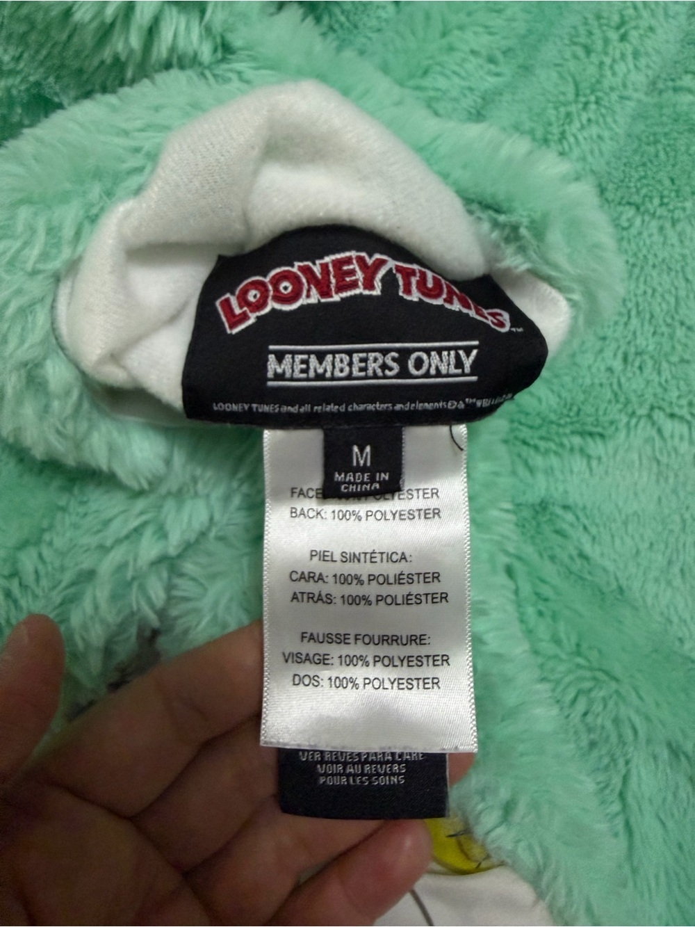 Looney Tunes x Members Only Reversible Jacket Cropped Fit Women’s Size Medium - Picture 9 of 11